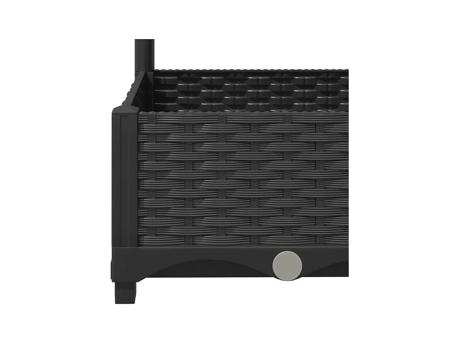 Jardinière bac lit surélevé noire 40 x 40 x 121.5 cm 02_0038285