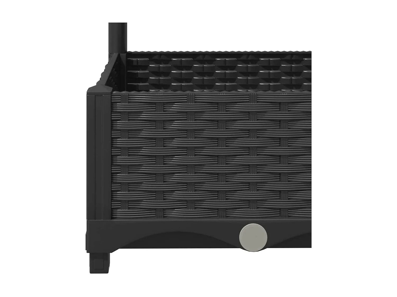 Jardinière bac lit surélevé noire 40 x 40 x 121.5 cm 02_0038285