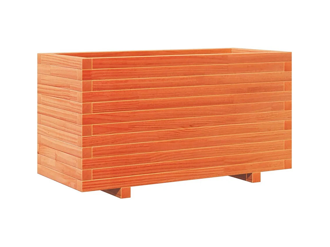Jardinière bac lit surélevé bois marron 90 x 40 x 49.5 cm 02_0038511