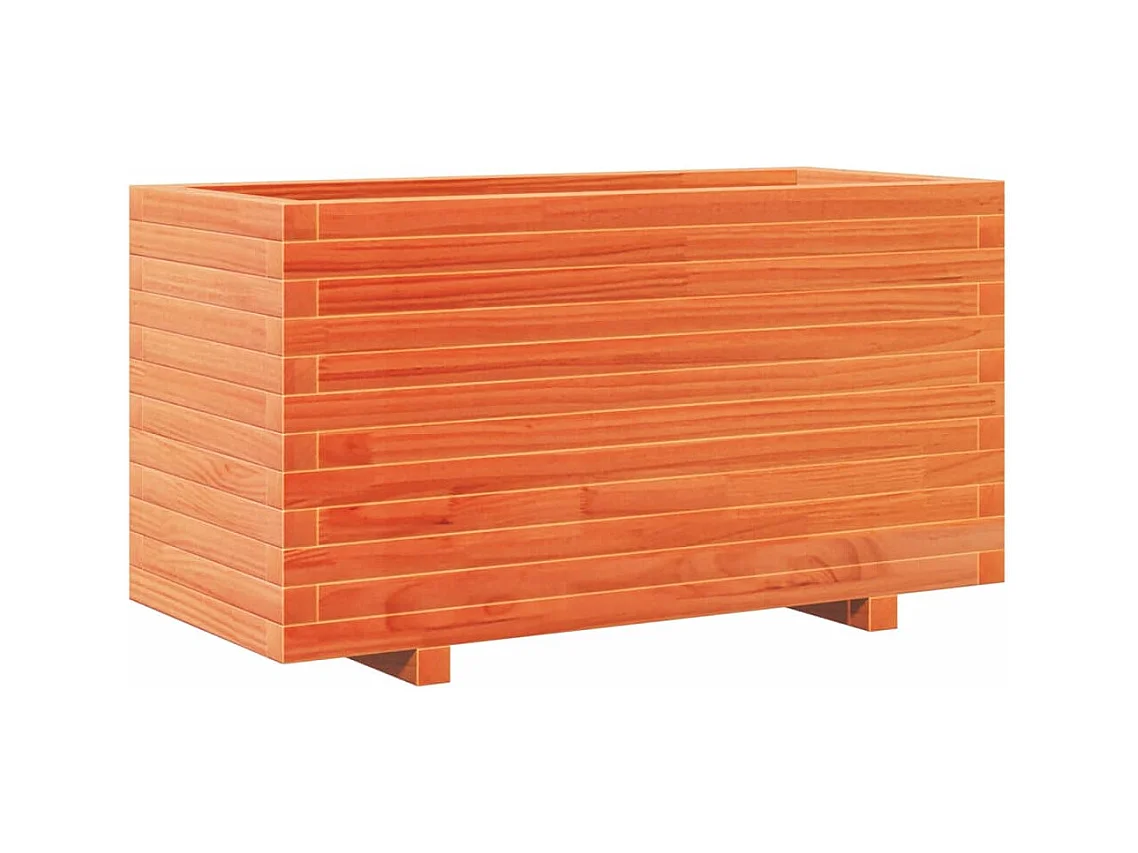 Jardinière bac lit surélevé bois marron 90 x 40 x 49.5 cm 02_0038511