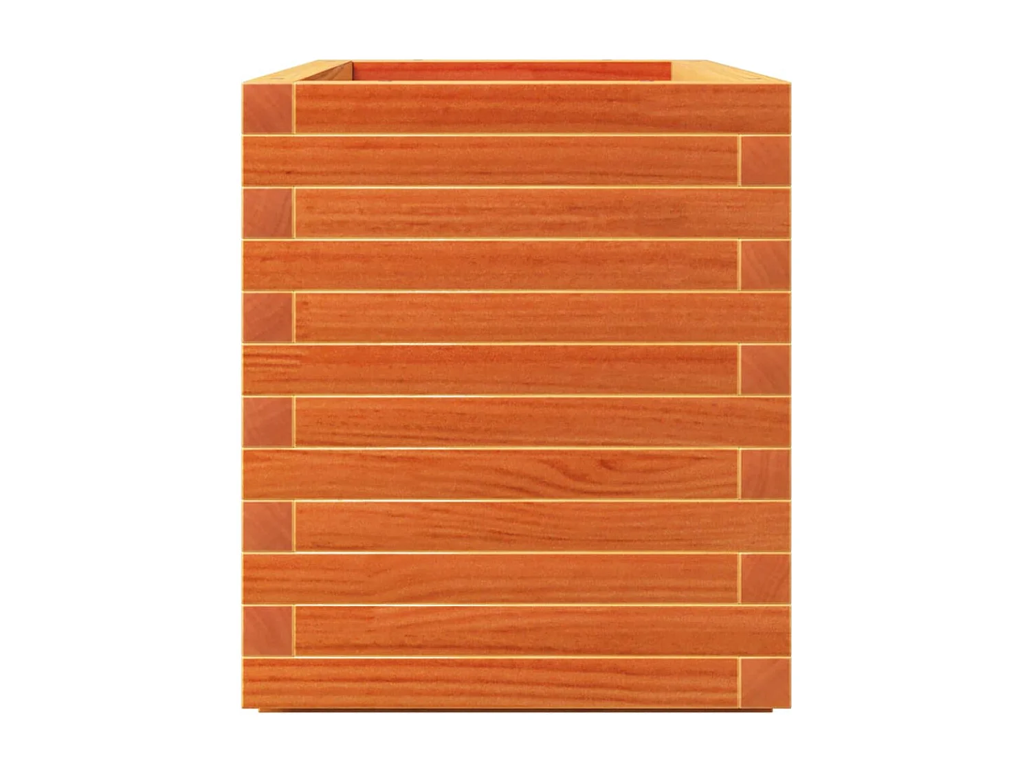 Vassoio per fioriera aiuola rialzata piante fiori terrazza giardino cera 90 x 40 x 49,5 cm legno di pino massiccio marrone 02_0038511