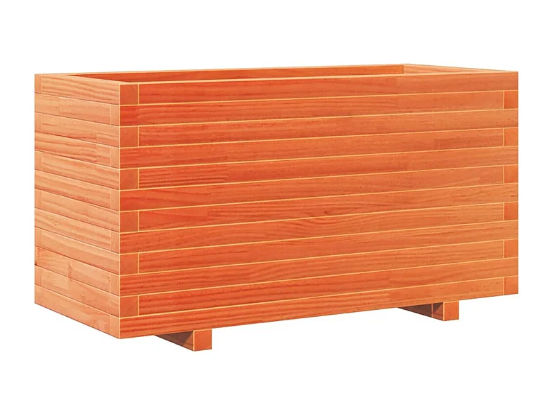 Jardinière bac lit surélevé bois marron 90 x 40 x 49.5 cm 02_0038511