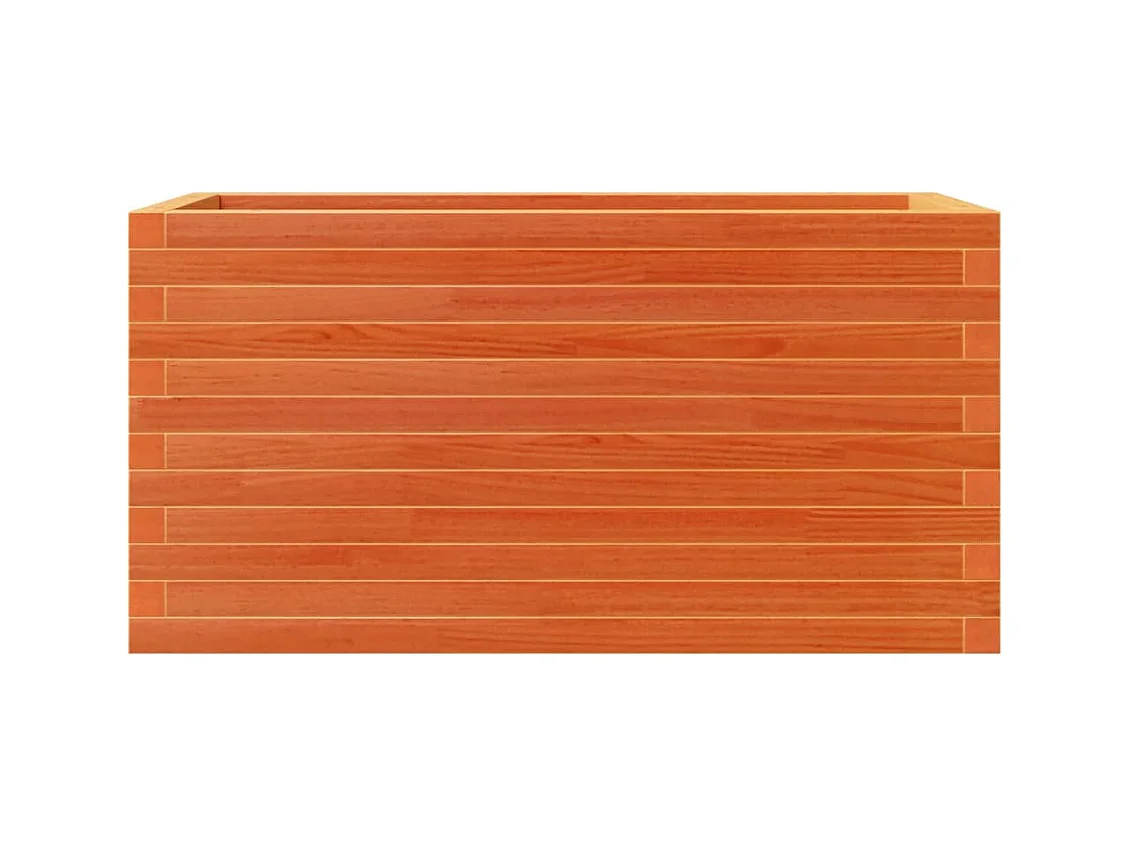 Jardinière bac lit surélevé bois marron 90 x 40 x 46 cm 02_0038510