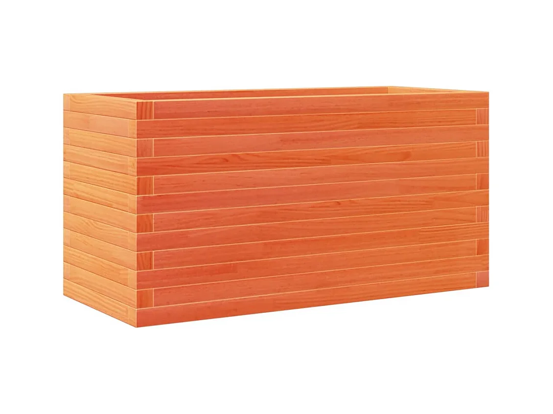 Jardinière bac lit surélevé bois marron 90 x 40 x 46 cm 02_0038510