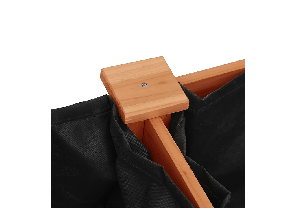 Jardinière bac lit surélevé bois marron 203 x 53 x 76 cm 02_0038129