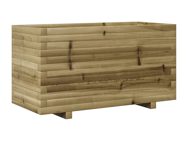 Jardinière bac lit surélevé bois marron 90 x 40 x 49.5 cm 02_0037984
