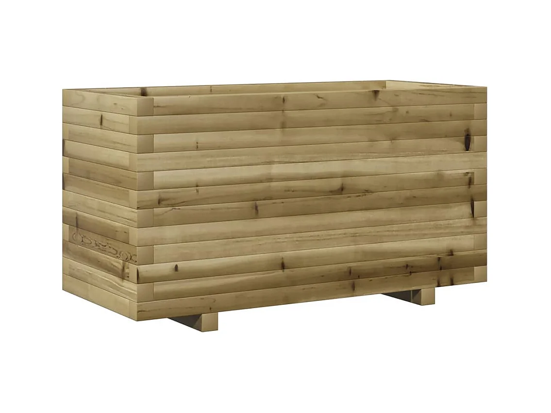 Jardinière bac lit surélevé bois marron 90 x 40 x 49.5 cm 02_0037984