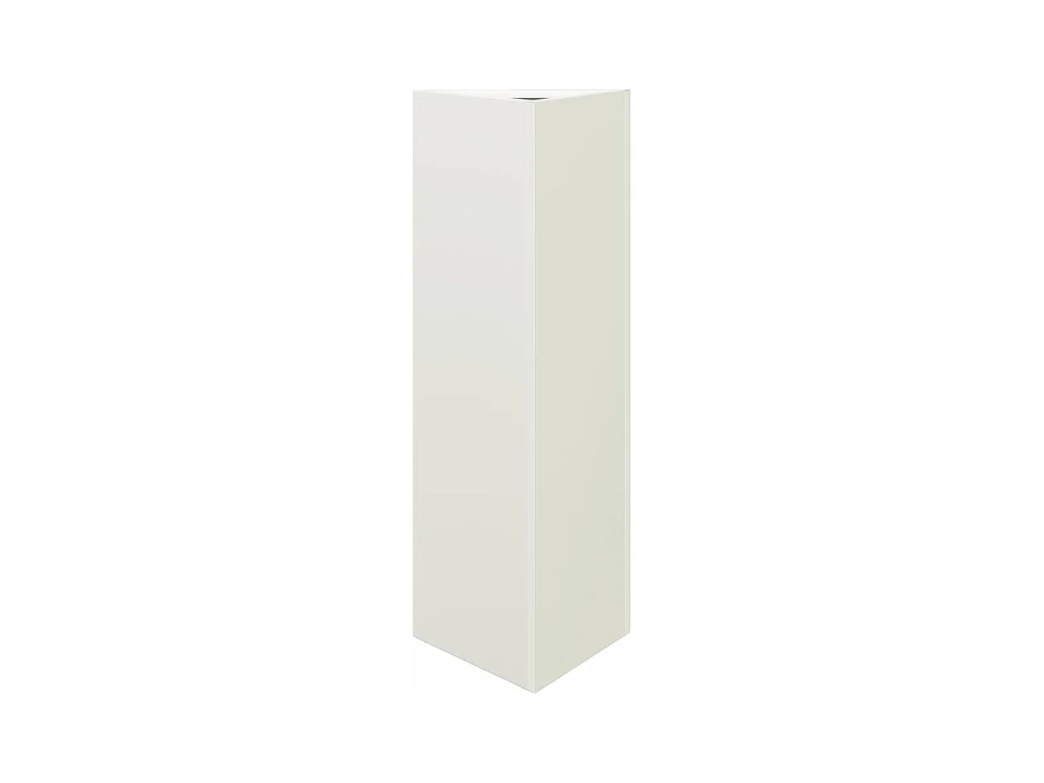 Macetero bancal elevado plantas flores terraza jardín triangular 30 x 26 x 75 cm acero blanco 02_0038803