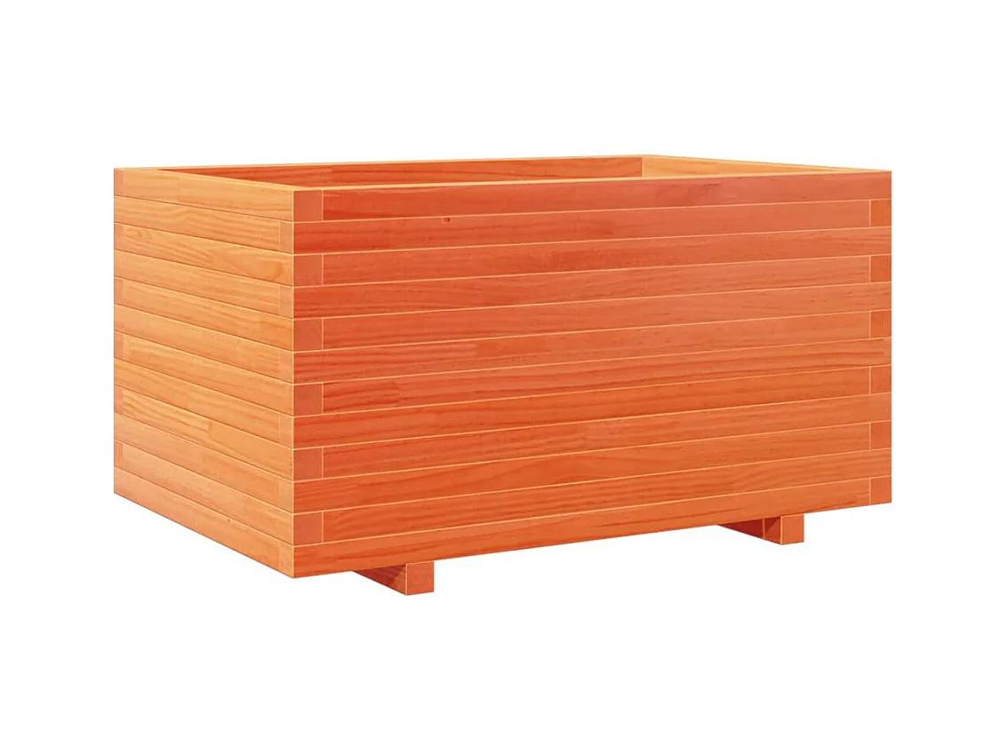 Jardinière bac lit surélevé bois marron 90 x 60 x 49.5 cm 02_0038523