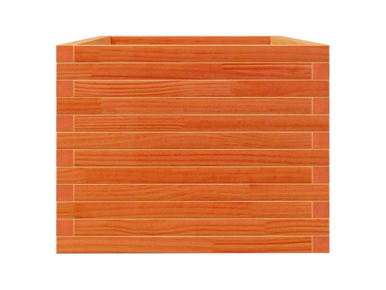 Jardinière bac lit surélevé bois marron 90 x 60 x 49.5 cm 02_0038523