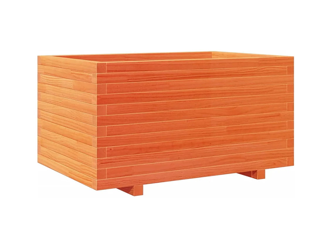 Jardinière bac lit surélevé bois marron 90 x 60 x 49.5 cm 02_0038523