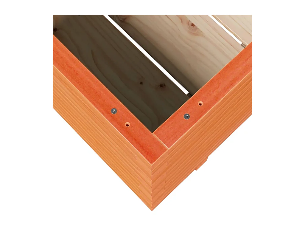 Jardinière bac lit surélevé bois marron 90 x 60 x 49.5 cm 02_0038523
