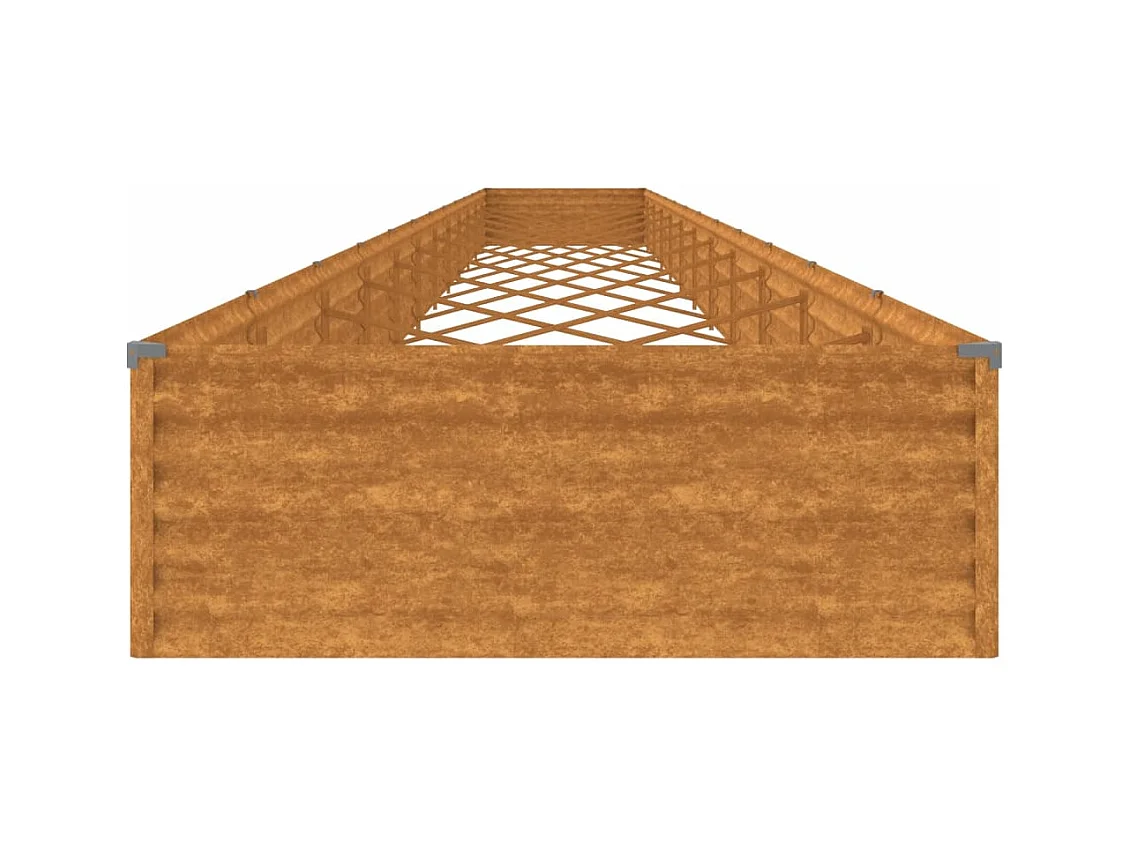 Jardinière bac lit surélevé marron 1150 x 100 x 36 cm 02_0039319