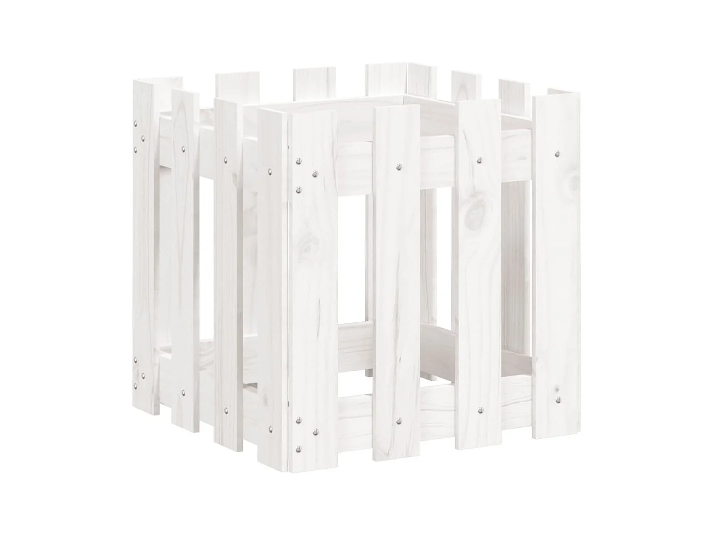 Jardinière bac lit surélevé blanche 40 x 40 x 40 cm 02_0038095