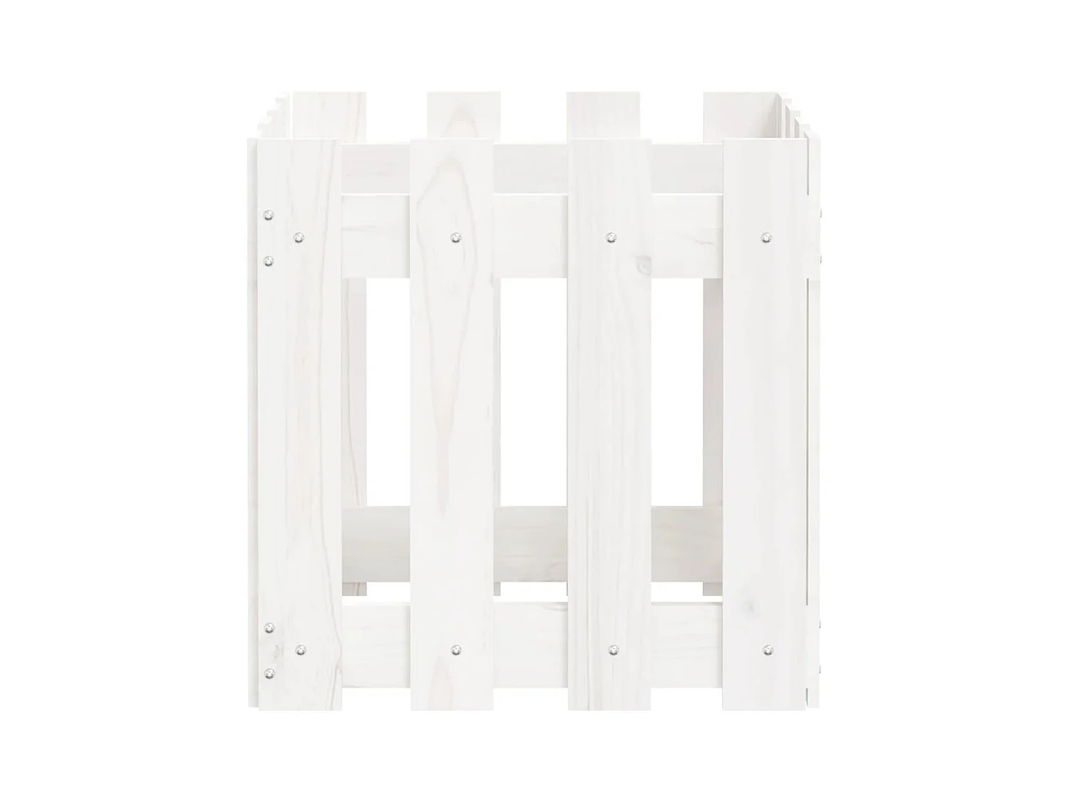 Jardinière bac lit surélevé blanche 40 x 40 x 40 cm 02_0038095