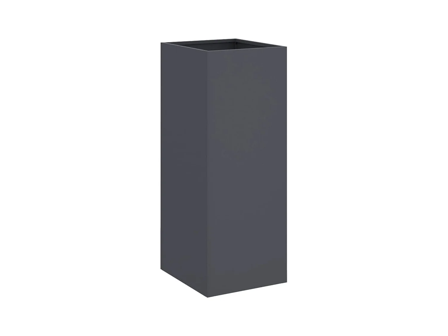 Fioriera aiuola rialzata vassoio piante fiori terrazza giardino 32 x 29 x 75 cm acciaio antracite 02_0037501