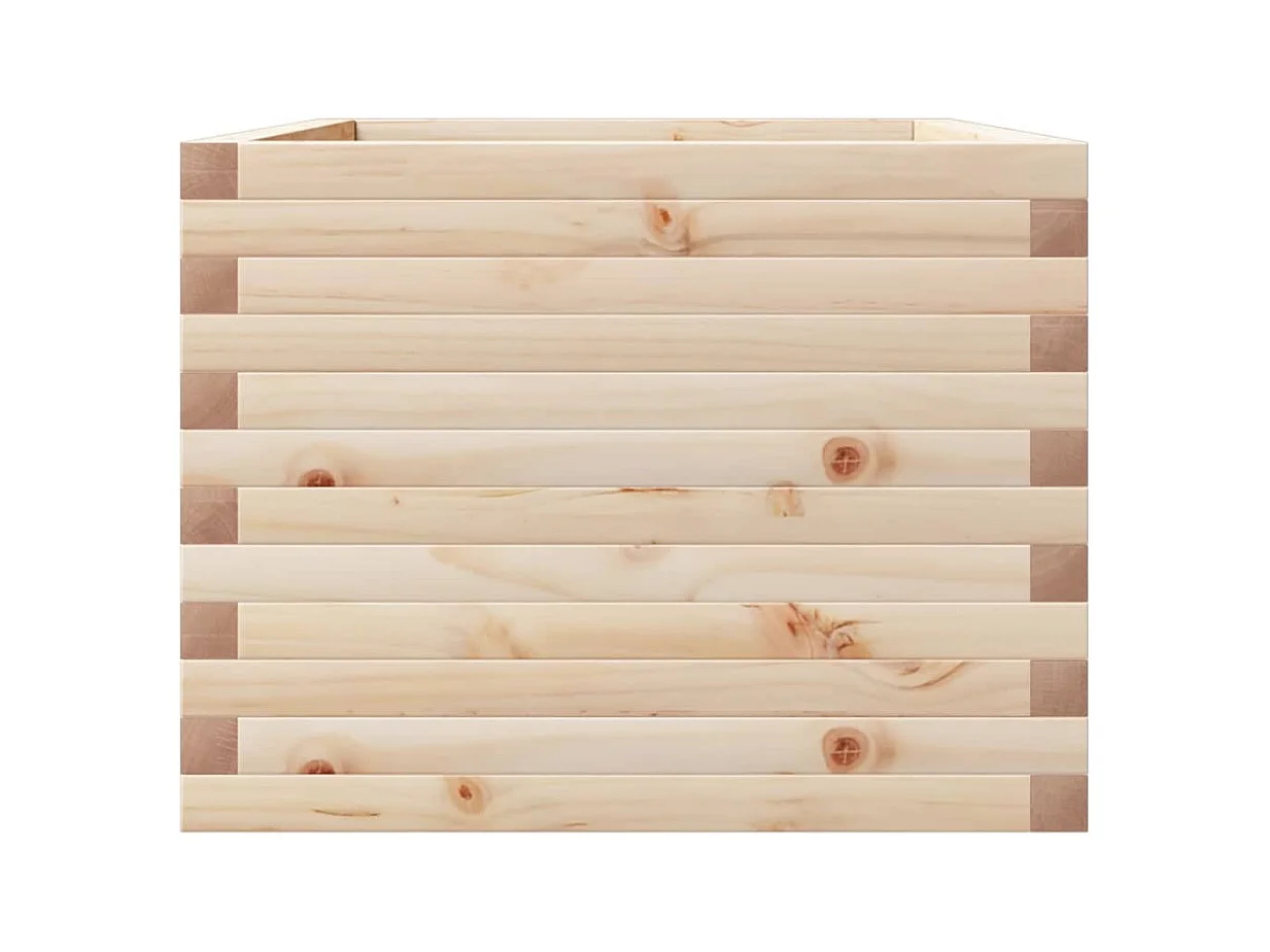 Jardinière bac lit surélevé bois marron 110 x 60 x 45.5 cm 02_0037369