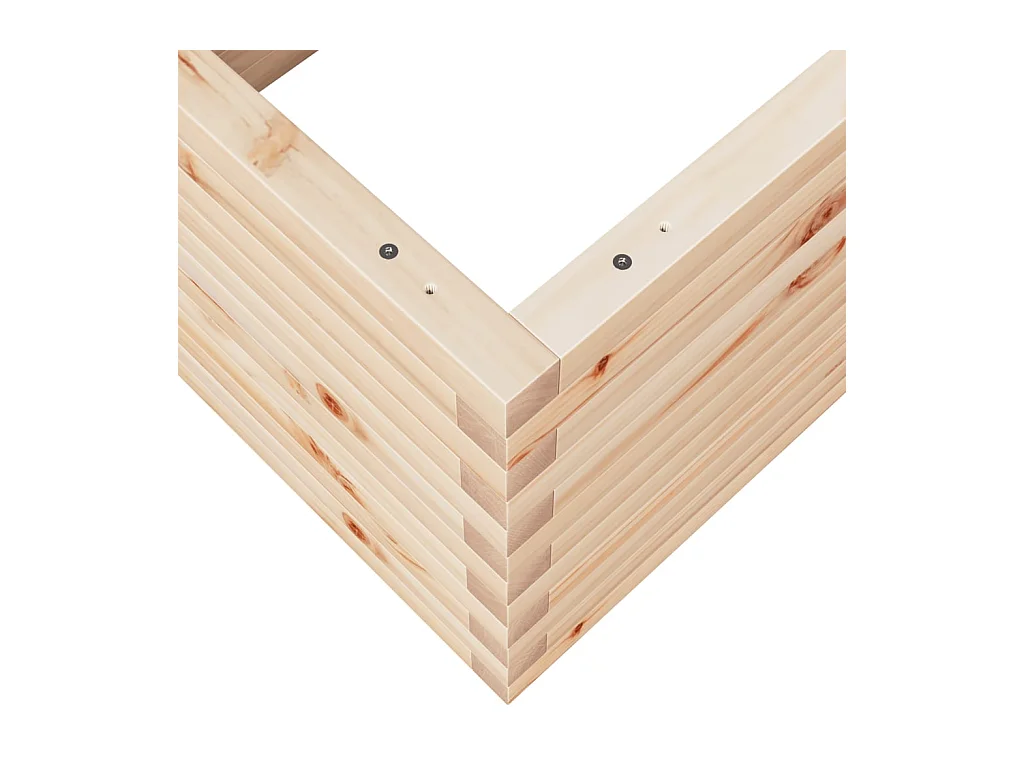 Jardinière bac lit surélevé bois marron 110 x 60 x 45.5 cm 02_0037369