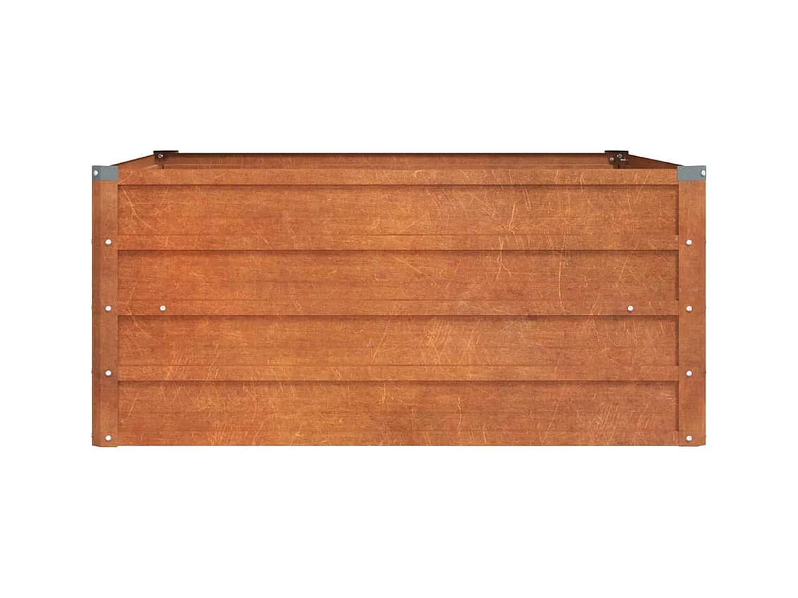 Jardinière bac lit surélevé marron 100 x 100 x 45 cm 02_0039856