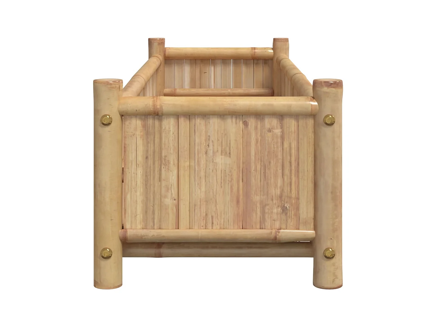 Jardinière bac lit surélevé bambou marron 100 x 40 x 150 cm 02_0037265