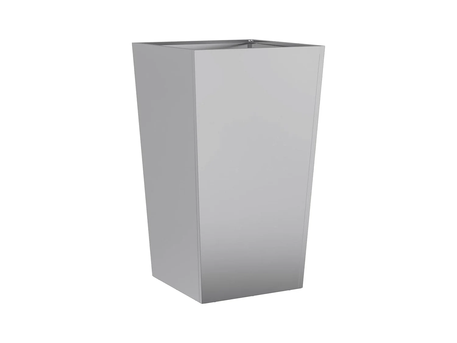 Macetero bancal elevado plantas flores terraza jardín 45 x 45 x 75 cm acero galvanizado gris 02_0037611