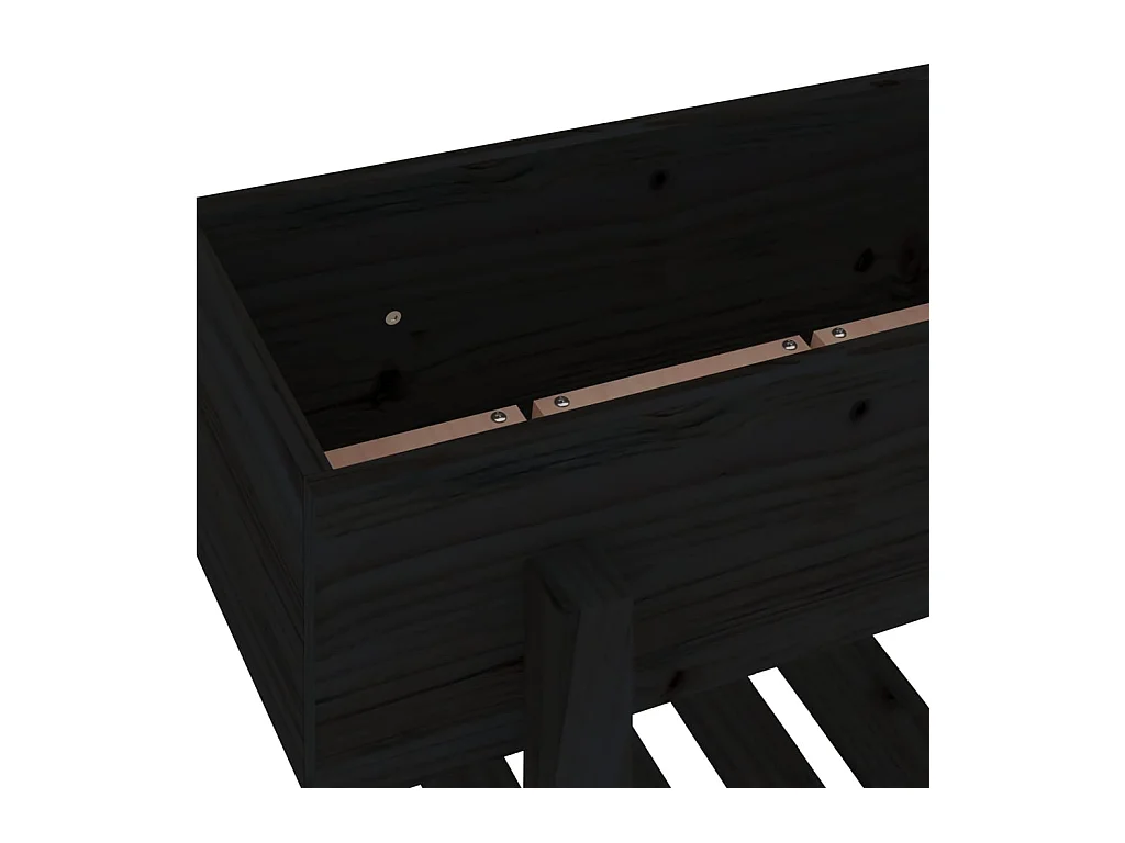 Jardinière bac lit surélevé bois marron 62 x 30 x 69 cm 02_0037750