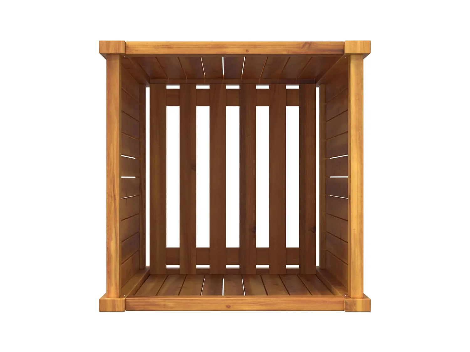 Jardinière bac lit surélevé bois marron 42 x 42 x 75 cm 02_0038134