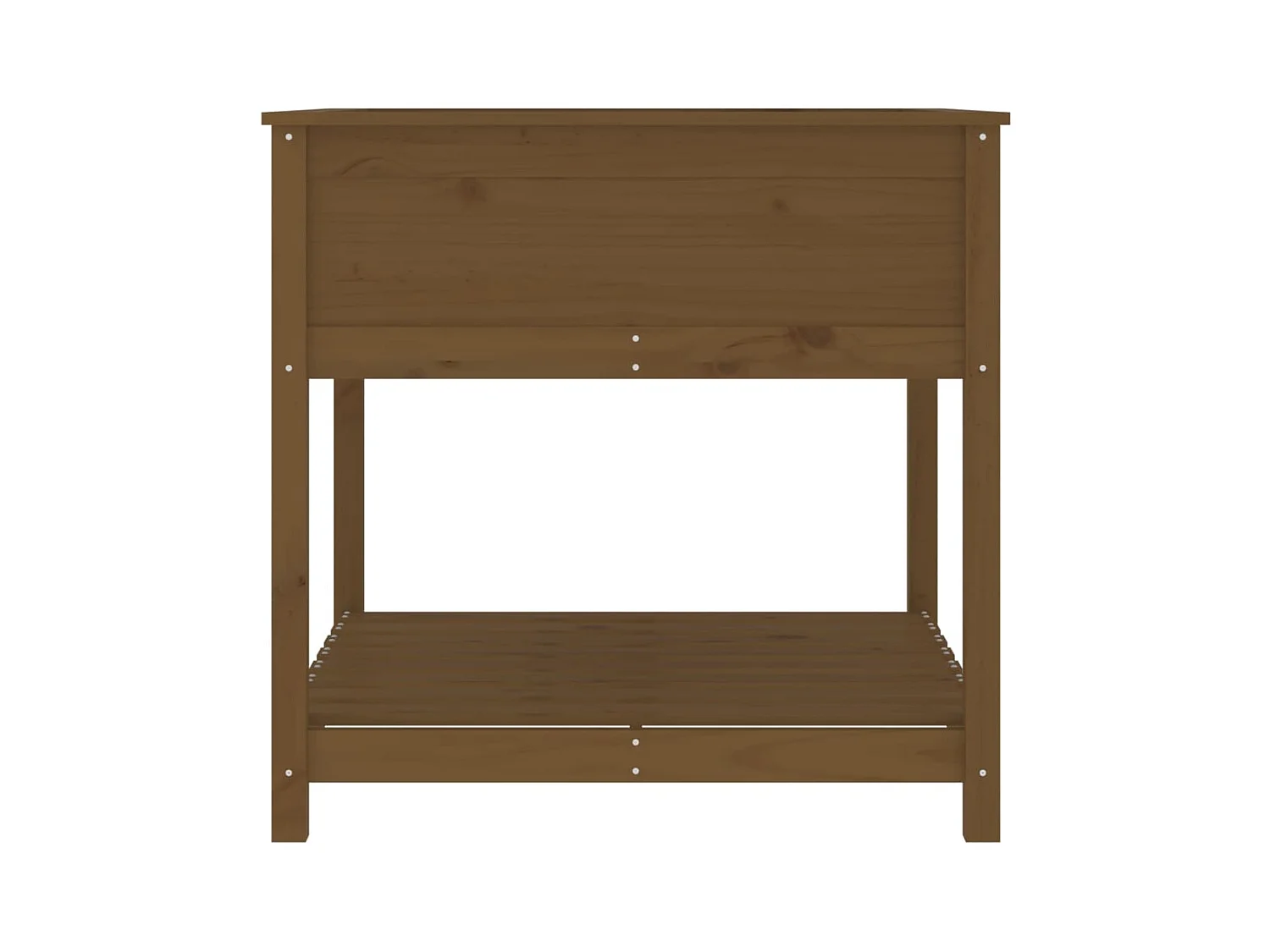 Jardinière bac lit surélevé bois marron 82.5 x 82.5 x 81 cm 02_0038408