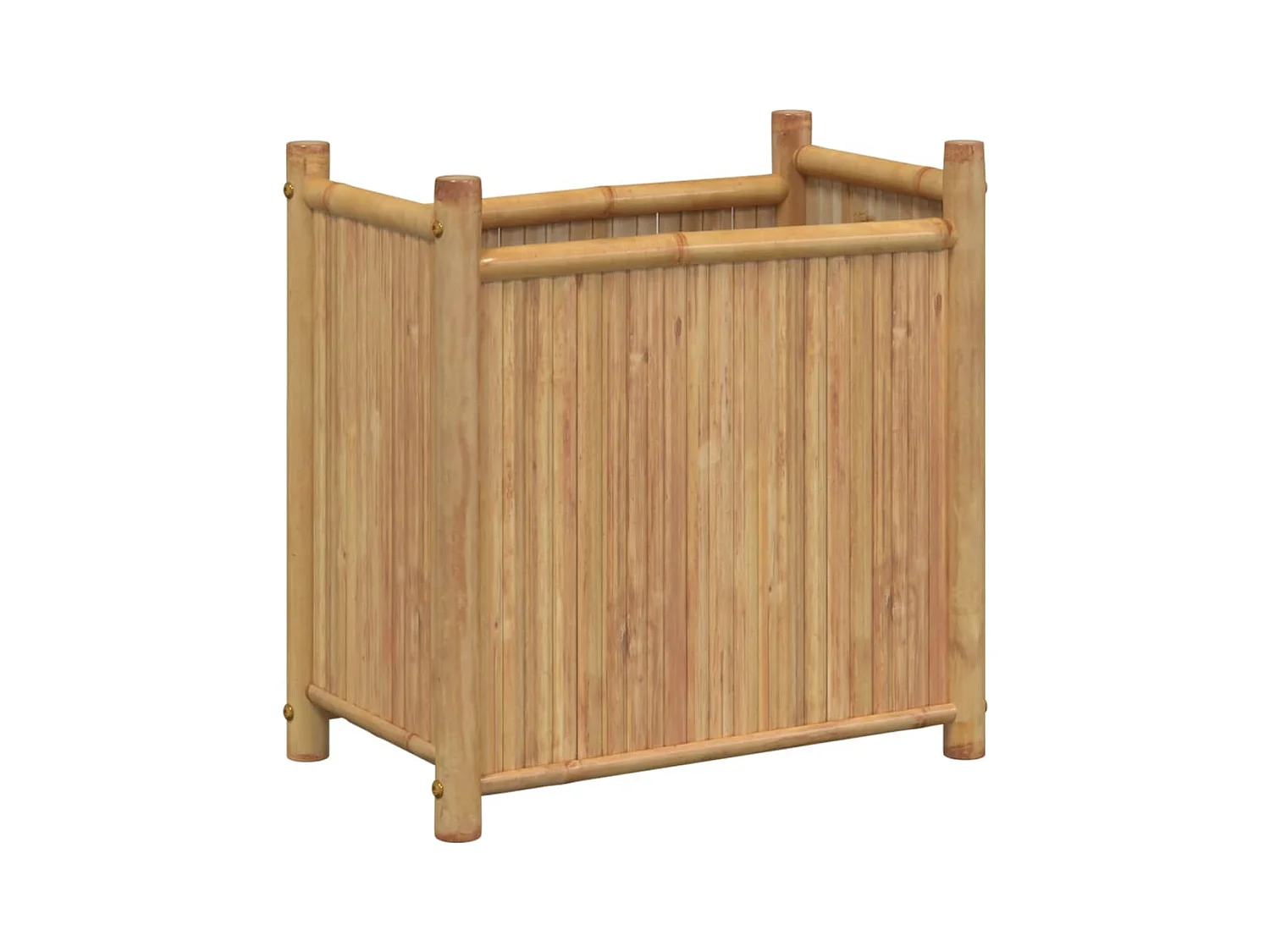 Jardinière bac lit surélevé bambou marron 50 x 30 x 50 cm 02_0037625