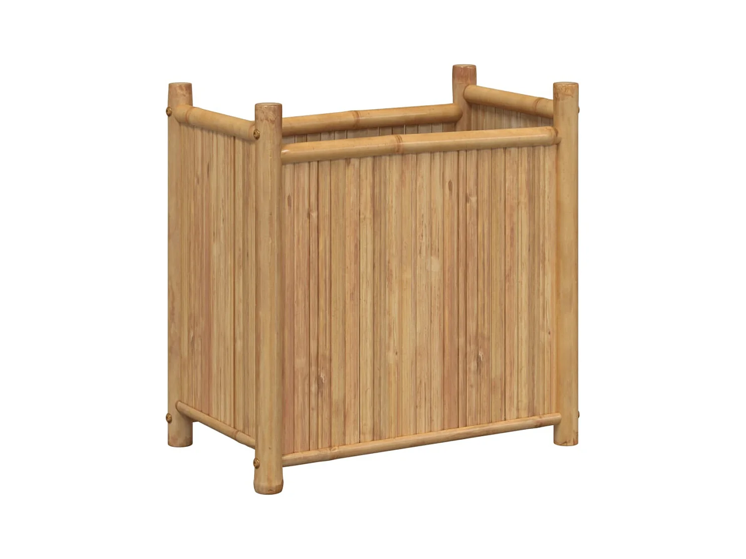Jardinière bac lit surélevé bambou marron 50 x 30 x 50 cm 02_0037625
