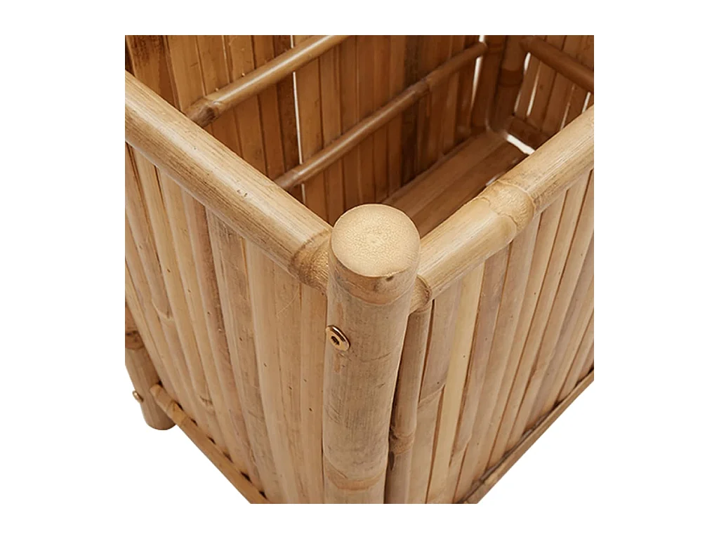 Jardinière bac lit surélevé bambou marron 50 x 30 x 50 cm 02_0037625