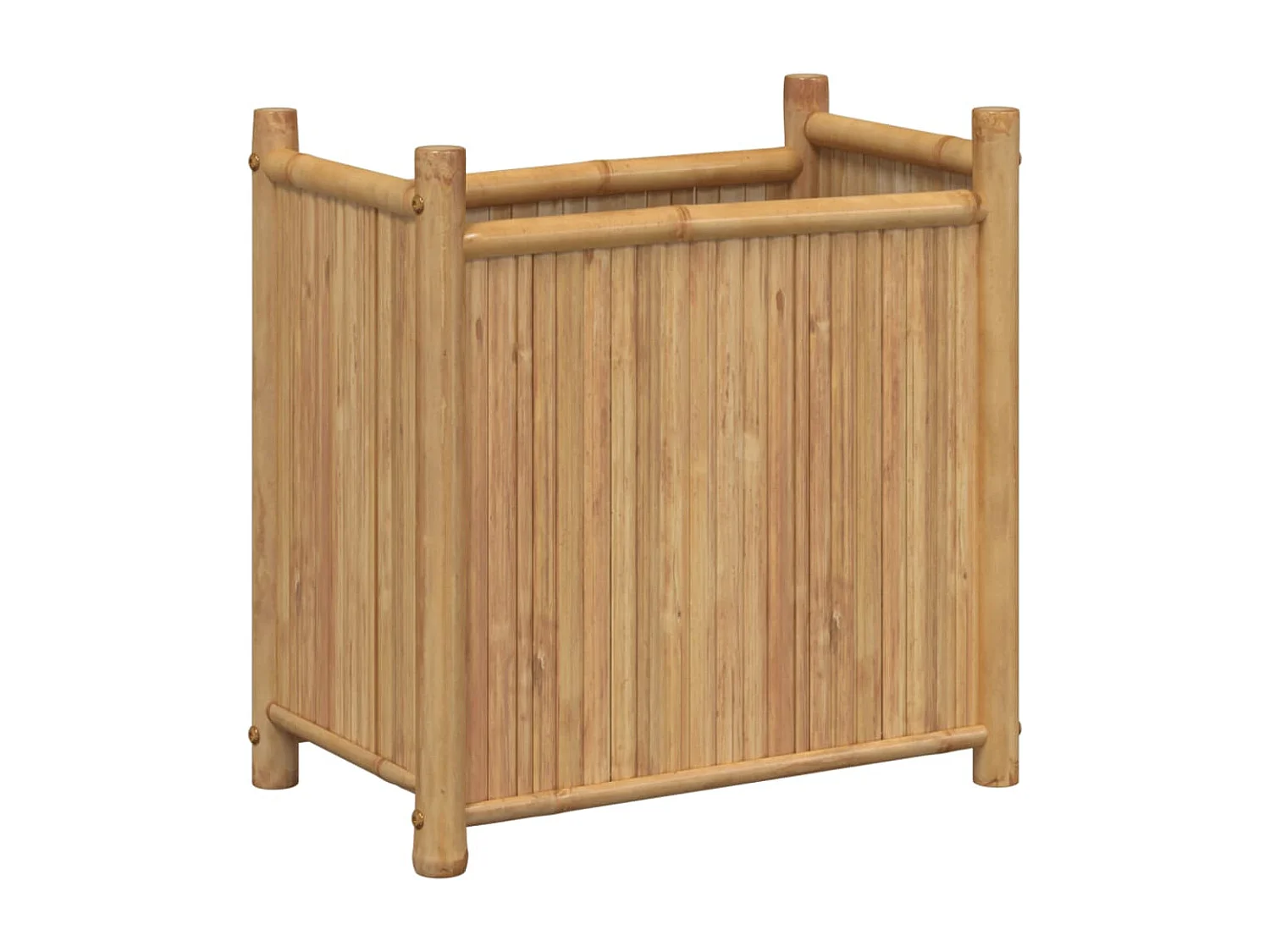 Jardinière bac lit surélevé bambou marron 50 x 30 x 50 cm 02_0037625