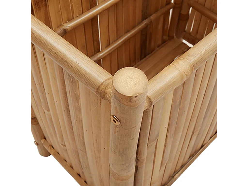 Jardinière bac lit surélevé bambou marron 50 x 30 x 50 cm 02_0037625