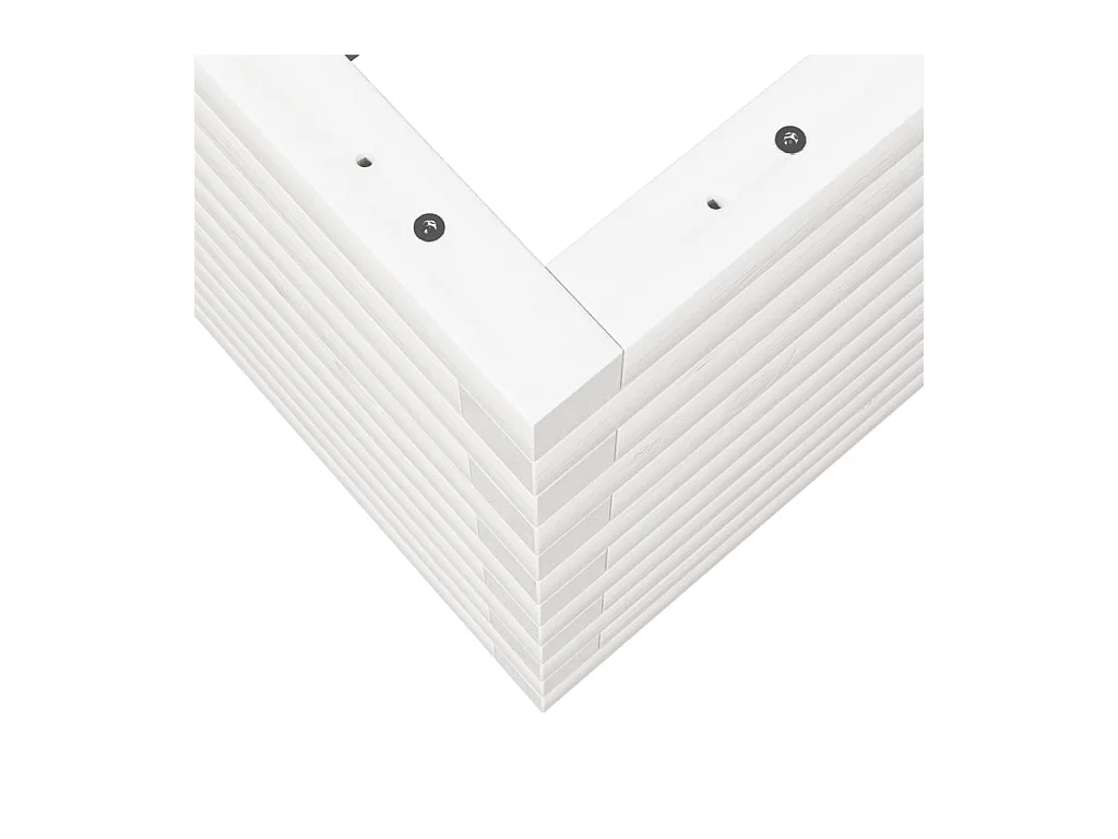 Jardinière bac lit surélevé bois blanche 90 x 60 x 46 cm 02_0038021