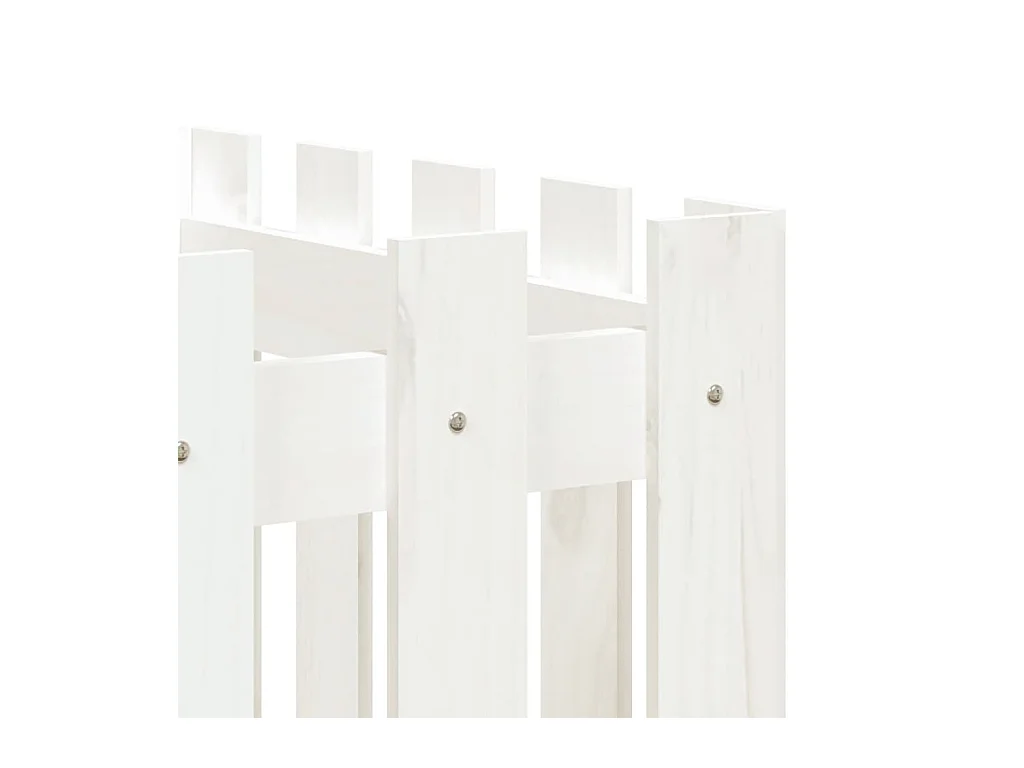 Jardinière bac lit surélevé blanche 200 x 50 x 50 cm 02_0039806