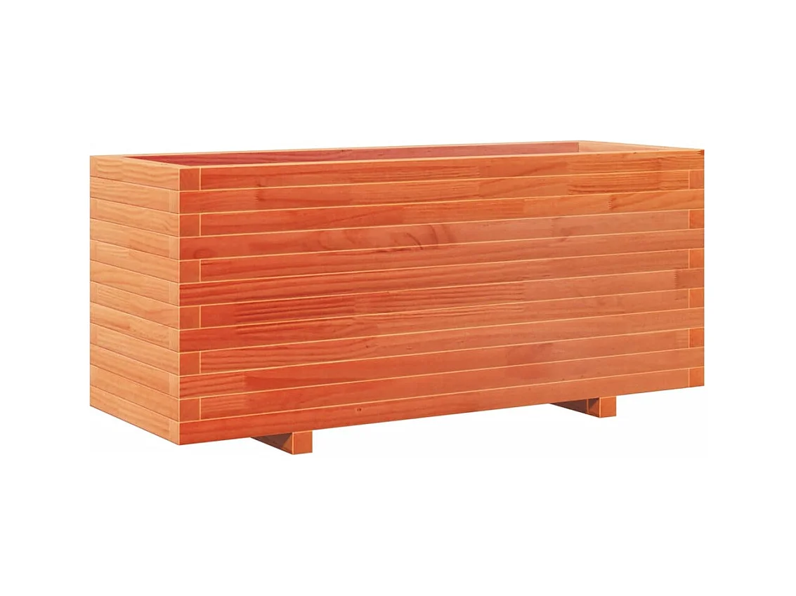 Jardinière bac lit surélevé bois marron 110 x 40 x 49.5 cm 02_0038433
