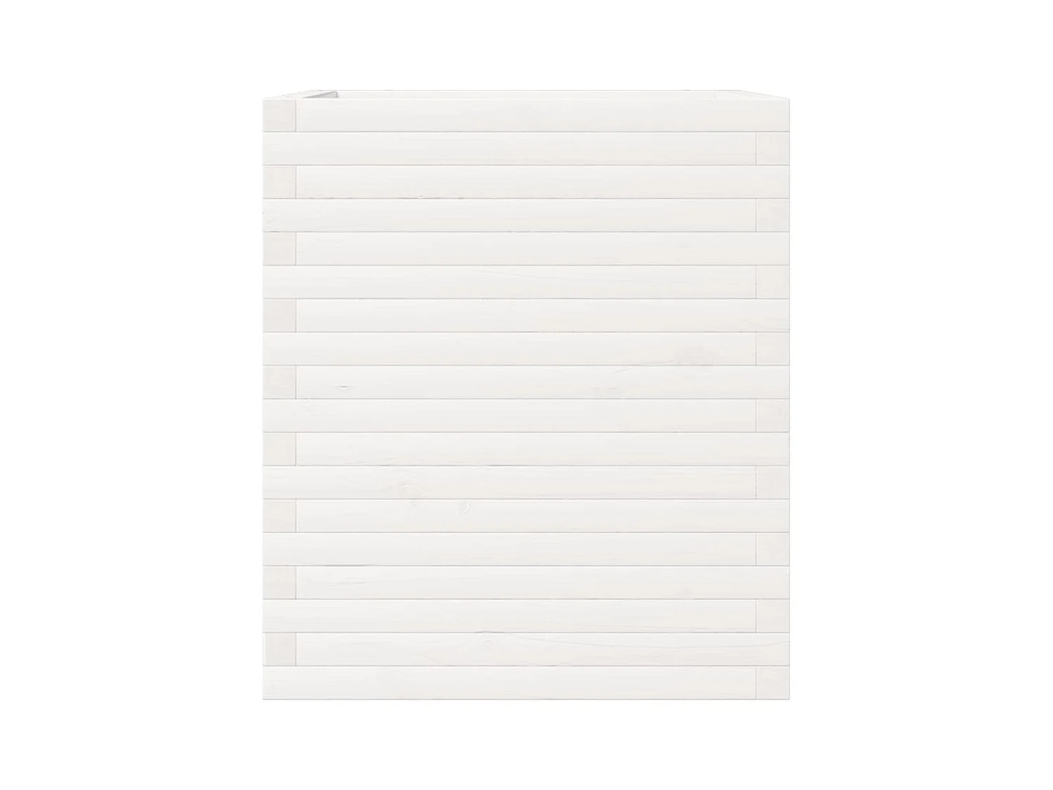 Jardinière bac lit surélevé bois blanche 60 x 60 x 68.5 cm 02_0037727