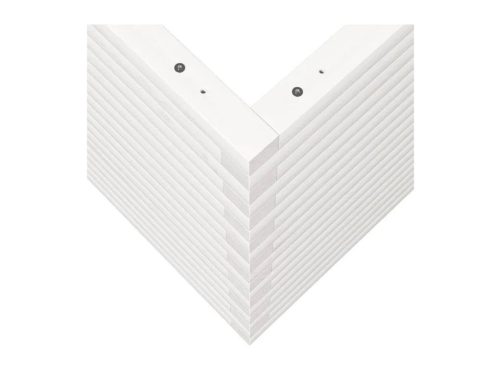 Jardinière bac lit surélevé bois blanche 60 x 60 x 68.5 cm 02_0037727