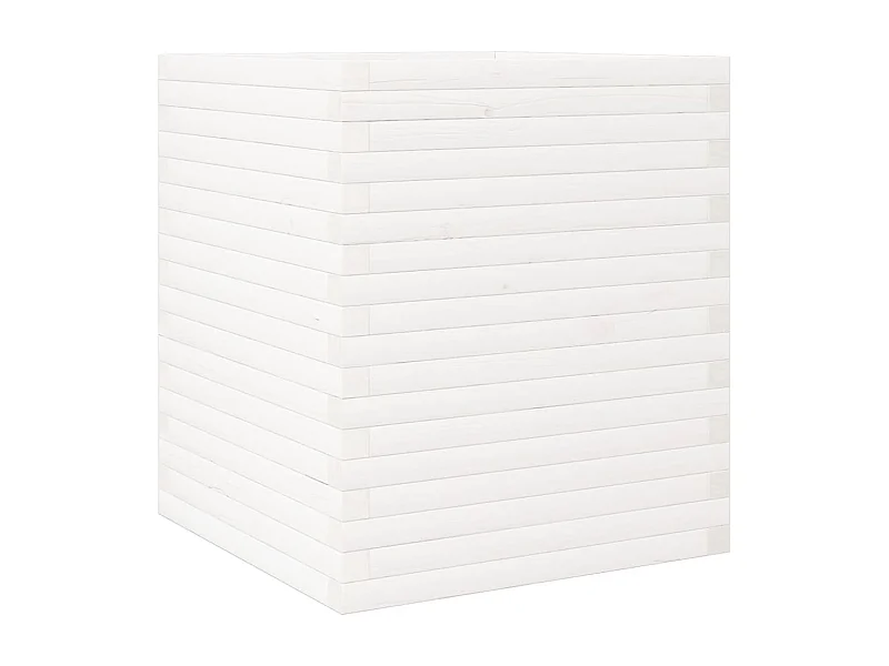 Macetero elevado bandeja plantas flores terraza jardín 60 x 60 x 68,5 cm madera maciza de pino blanco 02_0037727