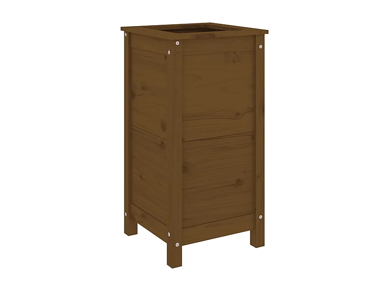 Jardinière bac lit surélevé bois marron 40 x 40 x 78 cm 02_0037581