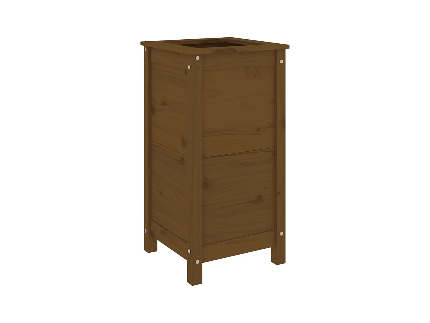 Jardinière bac lit surélevé bois marron 40 x 40 x 78 cm 02_0037581