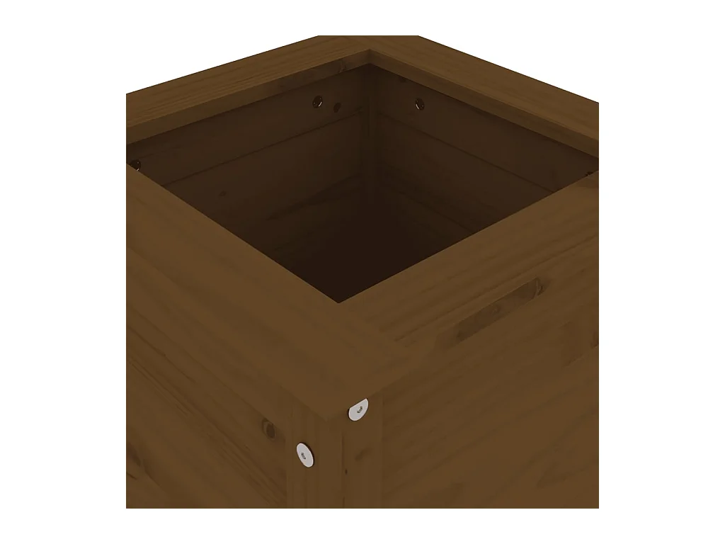 Jardinière bac lit surélevé bois marron 40 x 40 x 78 cm 02_0037581