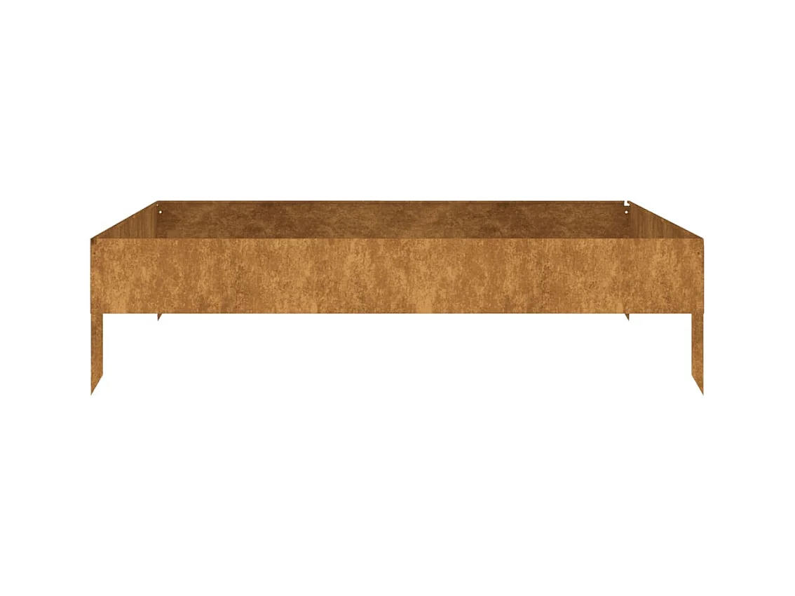 Jardinière bac lit surélevé marron 100 x 100 x 26 cm 02_0039274