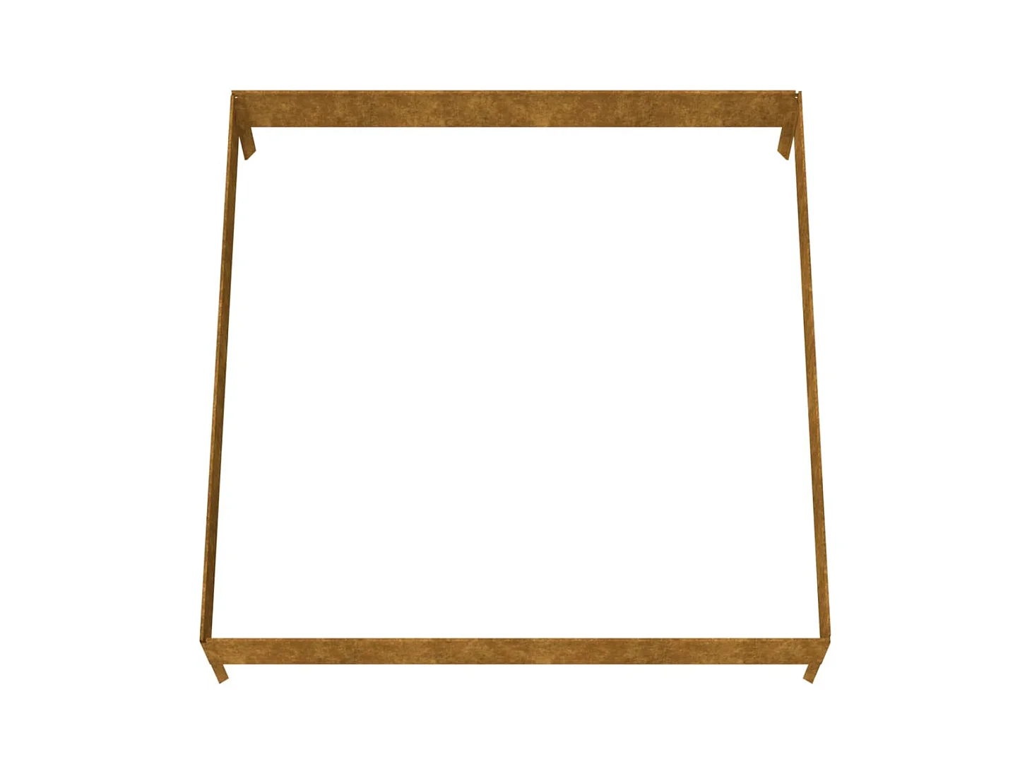 Jardinière bac lit surélevé marron 100 x 100 x 26 cm 02_0039274