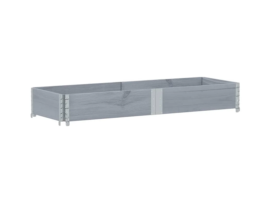 Jardinière bac lit surélevé bois marron 150 x 50 x 45433 cm 02_0037433
