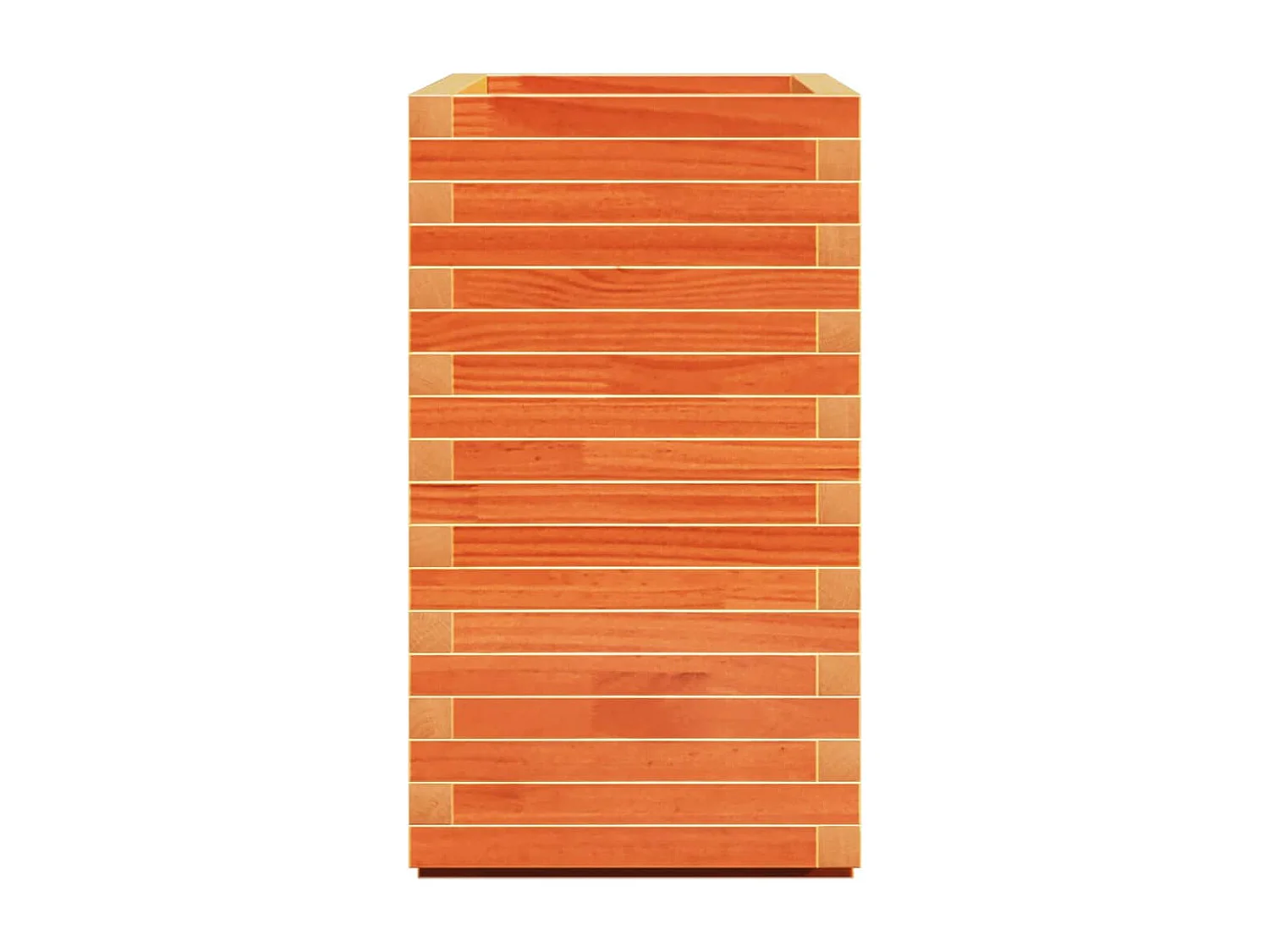 Vassoio per fioriera aiuola rialzata piante fiori terrazzo giardino cera 70 x 40 x 72 cm legno massello di pino marrone 02_0038486