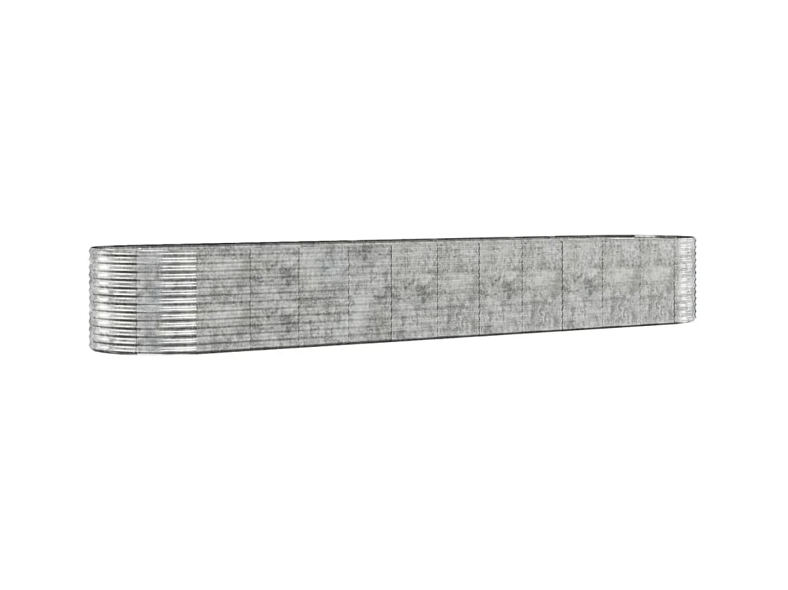 Jardinière bac lit surélevé argenté 507 x 100 x 68 cm 02_0039719
