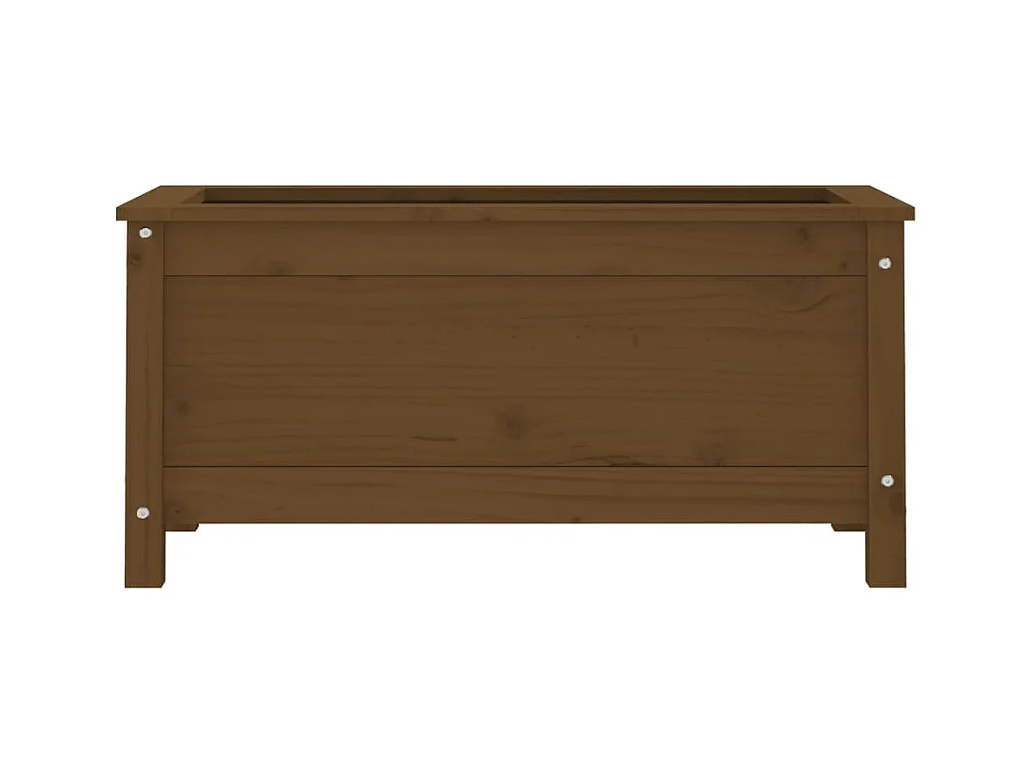 Jardinière bac lit surélevé bois marron 82.5 x 40 x 39 cm 02_0037934
