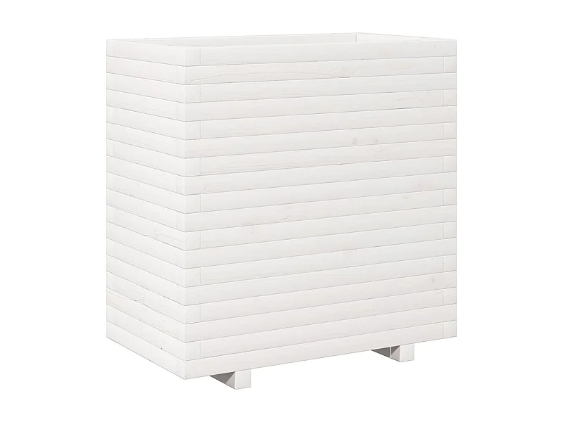Jardinière bac lit surélevé bois blanche 70 x 40 x 72.5 cm 02_0037803