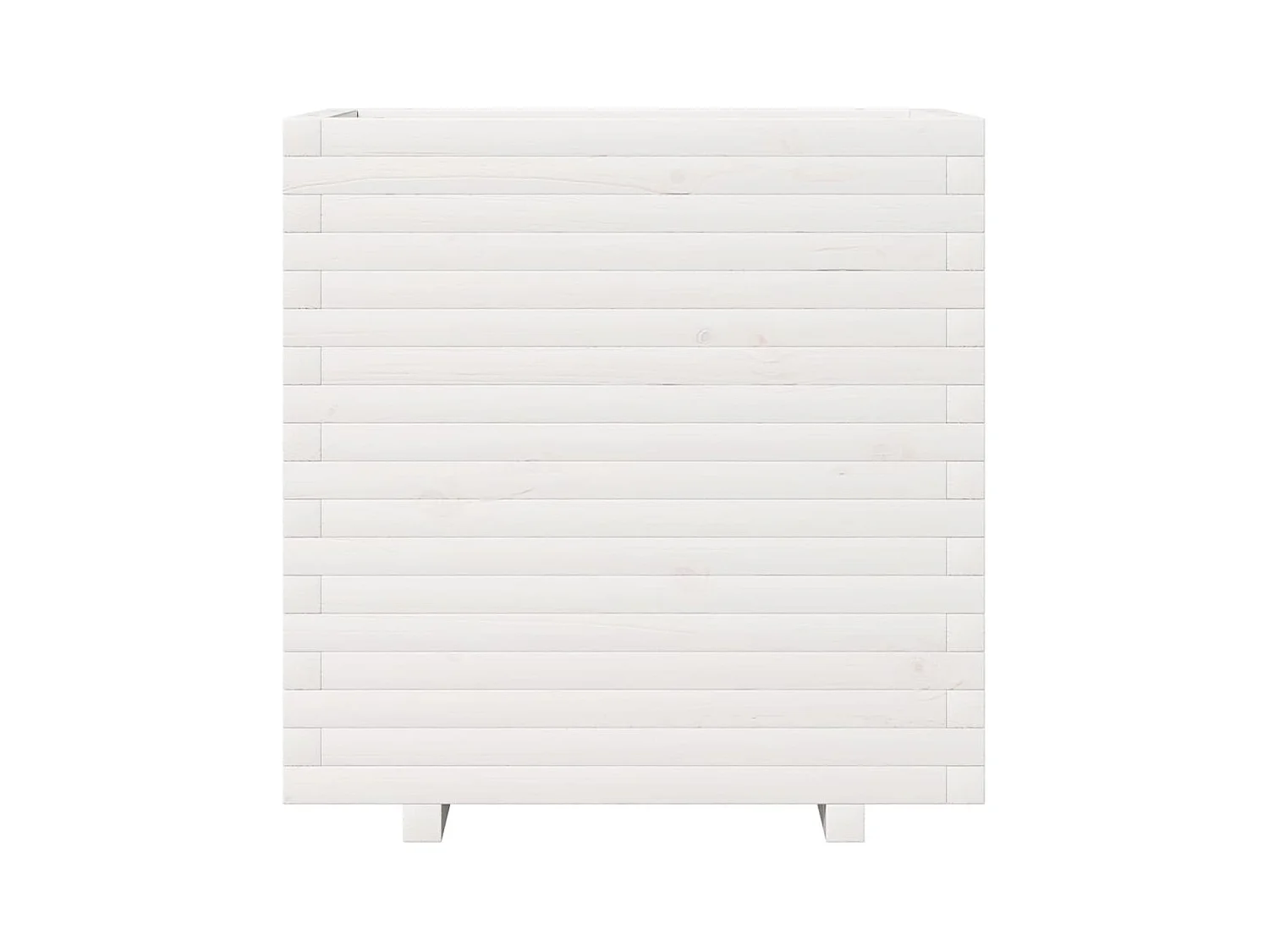 Jardinière bac lit surélevé bois blanche 70 x 40 x 72.5 cm 02_0037803